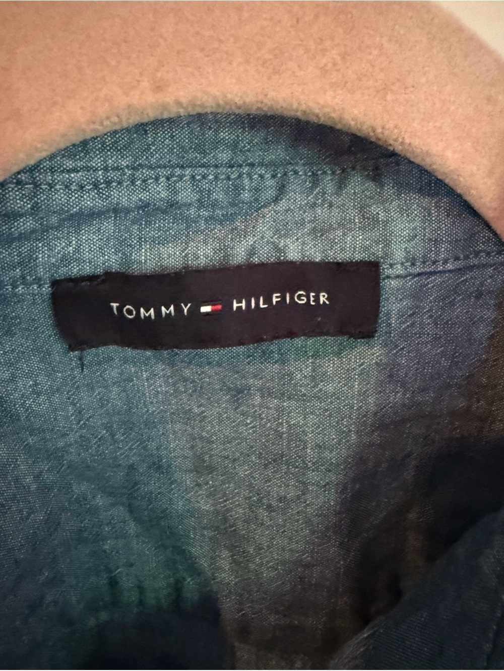 Tommy Hilfiger Blue 100% Cotton Button Down Shirt Size 6 - Picture 4 of 8